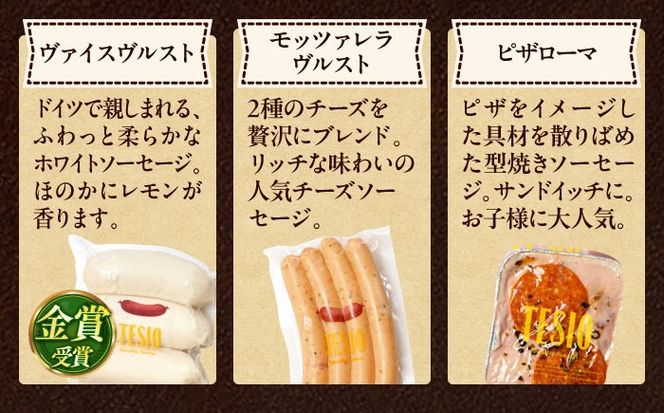 TESIOの自家製ハム＆ソーセージ 『まごころ伝えたいBOX』 豚肉 ハム ソーセージ 小分け 真空パック 沖縄市 / TESIO[BCAD003]