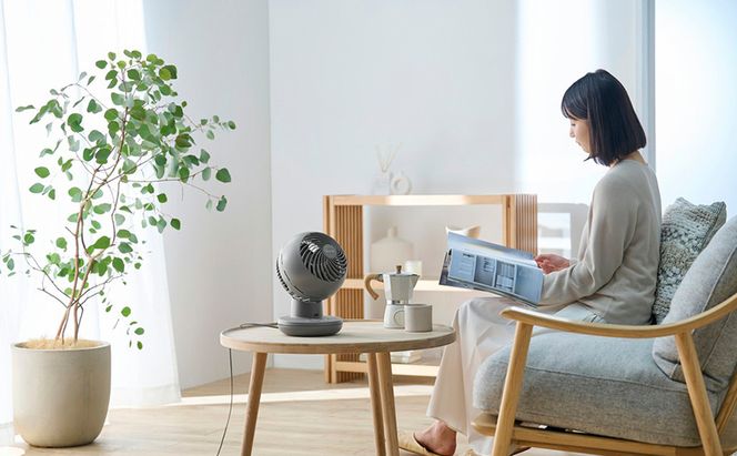 サーキュレーター 扇風機 dcモーター  サーキュレーターアイ DC silent　PCF-SDS15T-EC-H　グレー　アイリスオーヤマ 　丸洗いできる　首振り 小型 おしゃれ 換気 新生活 リモコン付き コンパクト 暖房 冷房 エアコン