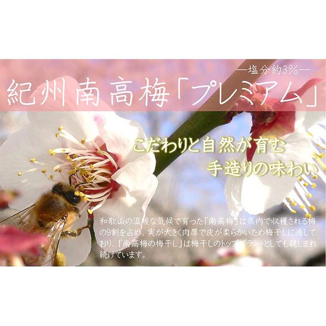 【定期便/2か月ごと/全5回】紀州南高梅プレミアム塩分約3％（850g）