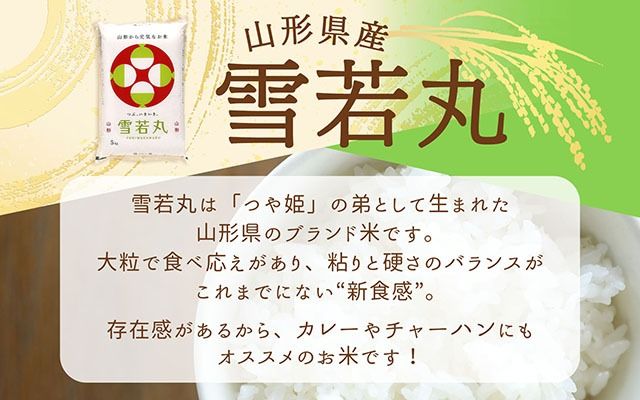 山形県産 雪若丸 5kg 令和7年産 2025年産 ブランド米