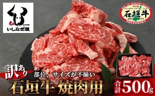 [訳あり] 石垣牛 焼肉用 (不揃い) 500g [訳アリ 沖縄県 石垣島 石垣牛 国産 黒毛和牛 牛肉 牛 和牛 焼肉 BBQ ]AB-26