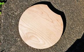 cutting board（カッティングボード） ブラックチェーリー材 まな板 丸型 調理器具