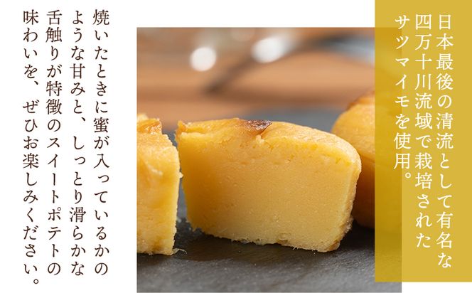 しまんと焼き蜜芋 ４個 - 個包装 箱入り お菓子 和洋菓子 おかし スイーツ おやつ デザート お茶請け お茶うけ さつまいも サツマイモ しっとり なめらか 贈答用 ギフト お取り寄せ 菓子工房コンセルト 高知県 香南市 常温 kn-0032