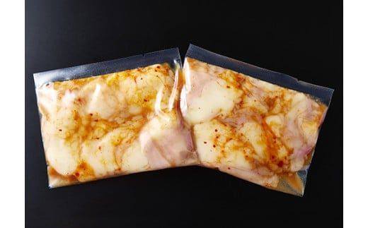 【1週間以内発送】味付けホルモン　秘伝のタレ漬け　近江牛ミノ　600g（300g×2）【FO76W】（滋賀県　近江八幡市）