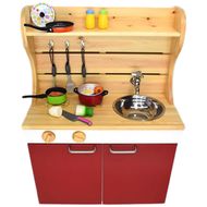 N6006_ままごとキッチンｗ590 赤