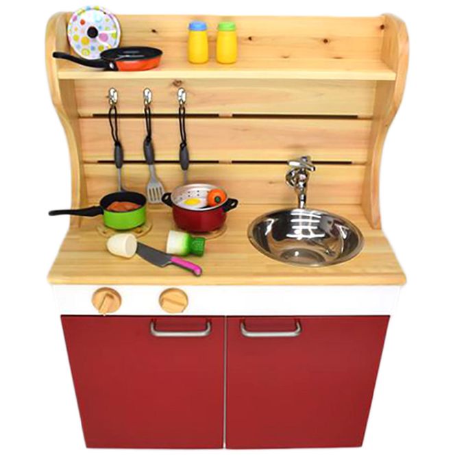 N6006_ままごとキッチンｗ590 赤
