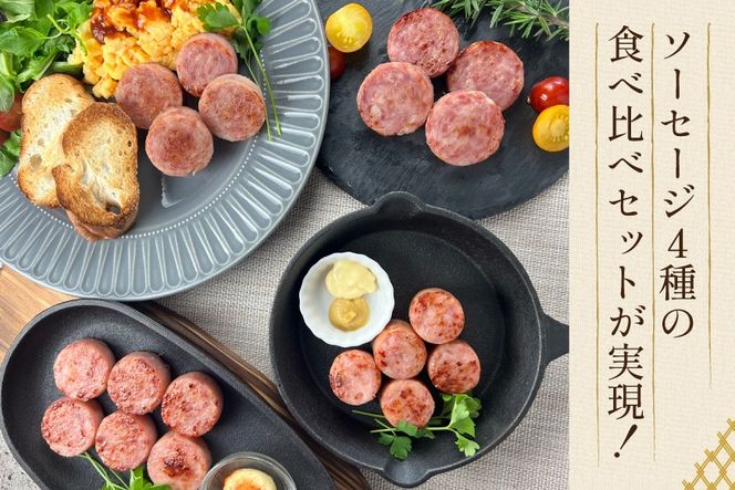 AJ276 総重量1.5kg超え！ 1.67kg ソーセージ 4種8本 食べ比べ セット [ ハム ボロニアソーセージ 大光食品 長崎県 島原市 ]