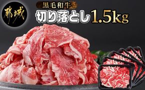 【黒毛和牛】切り落とし1.5kg(250g×6パック)_18-I901_(都城市) 牛肉 国産 黒毛和牛 外モモ ウデ マル バラ モモ ブリスケ 切り落とし 部位ミックス 250g 6パック 小分け 牛肉 炒め物  ブリスケ 