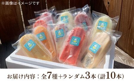 アイスキャンディ 10本セット 全7種＋ランダム3本 糸島市 / TANNAL [ATB033] アイス キャンディ アイスバー フルーツ 果物 果肉入り いちご 苺 メロン