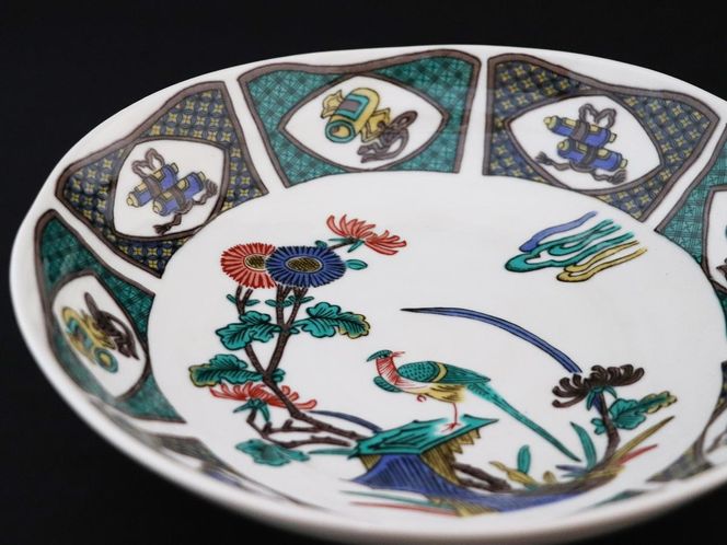 九谷焼　 7号鉢　古九谷花鳥　a01 食器 キッチン雑貨 キッチンアイテム 雑貨 お皿 食卓 テーブルコーディネート 盛り付け 