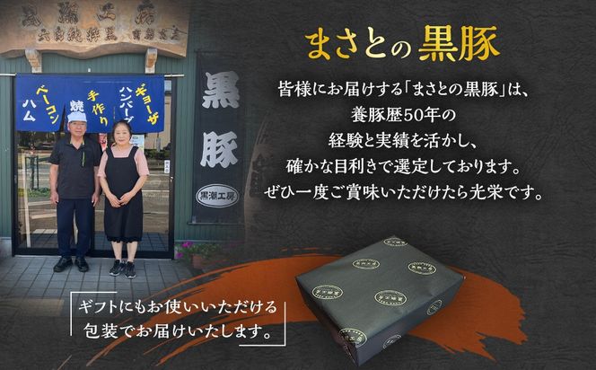 【12月8日までの入金確認で年内発送】＜まさとの黒豚加工品セット＞翌々月末迄に順次出荷【c024_ks_x3】