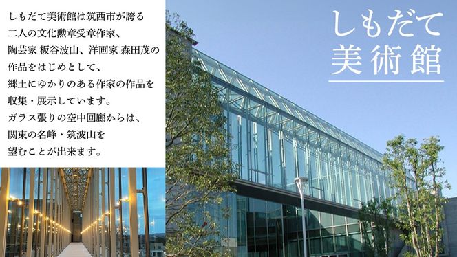 筑西の芸術を訪ねて「しもだて美術館」&「板谷波山記念館」入館券引換票[BV001ci]