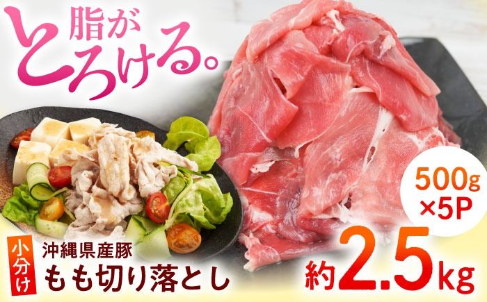 沖縄県産豚肉 もも切り落とし 約2.5kg (500g×5P) 豚肉 もも肉 冷凍 小分け 冷凍 国産 沖縄市 / 宮城ふぁーむ[BCAJ013]