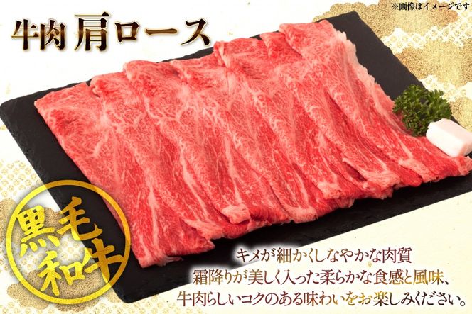 牛肉 宮崎県産 黒毛和牛 肩ロース すき焼き用 切り落とし 250g 4p 計 1kg セット [TRINITY 宮崎県 日向市 452061319] 冷凍 小分け ロース 薄切り うす切り 黒毛 霜降り スライス 牛肩 牛 肉 宮崎 和牛