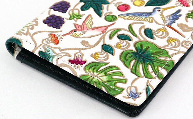 パスケース ハチドリの憂鬱 文庫屋大関 名刺入れ カードホルダー 名刺ケース 名刺ホルダー カード入れ 定期入れ 定期ケース 小物 革小物 革製品 革 民芸品 鳥グッズ 日本製 東京 東京都 墨田区　お届け：発送可能時期より順次配送