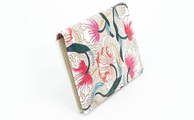 パスケース ノースガーデン コーラル 文庫屋大関 名刺入れ カードホルダー 名刺ケース 名刺ホルダー カード入れ 定期入れ 定期ケース 雑貨 生活雑貨 小物 革小物 革製品 本革 日用品 東京 東京都 墨田区