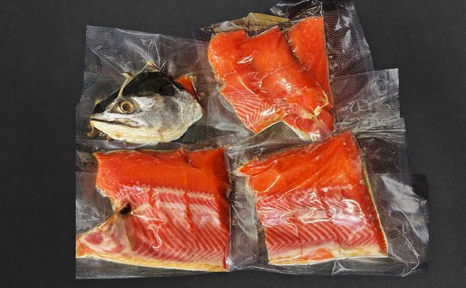鮭 北海道産 本チャン 塩紅鮭 半身 切身 [ 紅サケ 紅鮭 さけ 焼き魚 朝食 魚 ]