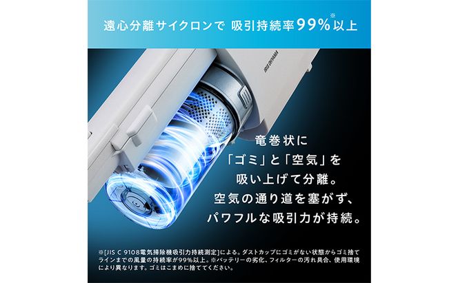 掃除機 スティッククリーナー daspo コードレス SCD-190P-W ホワイト アイリスオーヤマ 家電 電化製品 コードレス掃除機 サイクロン スタンド 充電式 静音 2way スティック ハンディ スティック掃除機 一人暮らし アイリス 宮城 宮城県 大河原町
