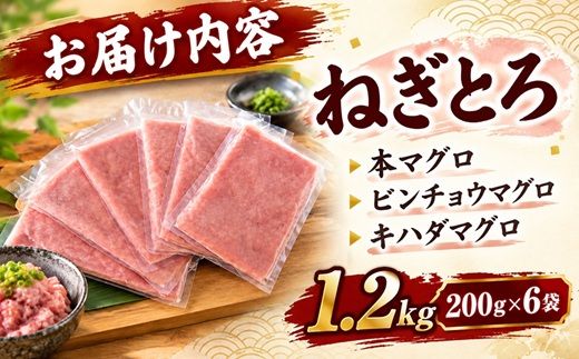 ネギトロ 国産まぐろ 1.2kg ( 200g×6パック ) ( まぐろ マグロ 鮪 タタキ マグロタタキ ねぎとろ ネギトロ ねぎとろ丼 小分け 冷凍 国産まぐろ たたき まぐろネギトロ 国産マグロねぎとろ ネギトロ ねぎトロ 三重県 松阪市 ) 【000349】