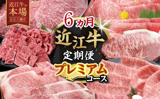 【期間限定】特選近江牛定期便（６カ月）プレミアムコース【ZZ53W】（滋賀県　近江八幡市）