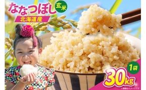 【先行予約】 米 令和8年 ななつぼし 玄米 30kg [JA新すながわ 北海道 砂川市 12260852] 令和8年産 お米 農協