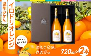 【イベント応援】イロドリオレンジ（温州みかん）720ml×2本 ※離島への配送不可 IKTAS002
