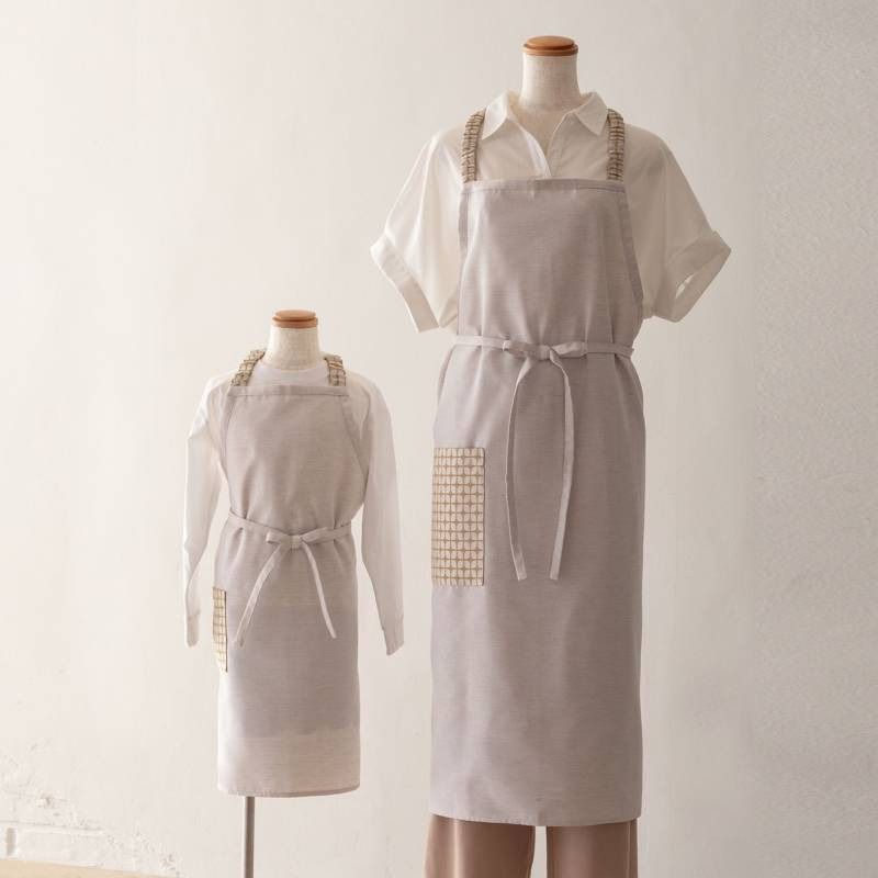 wsg0078 エプロン eterble life Calm parent-child Apron/エターブルライフ カルム 親子ペア サンド