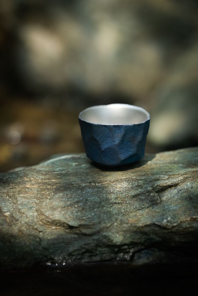 169-48-004　“ hikiZAN ”Premium Titanium Sake Vessel 4th model【 日本酒 酒器 茨城県 日立市 】