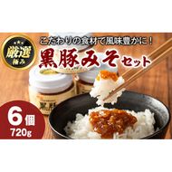 【0131304a】鹿児島特産！黒豚みそ(120g×6個)味噌 調味料 黒豚味噌 豚味噌【村山製油】