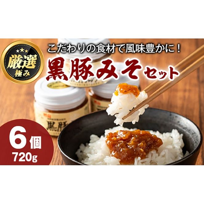 【0131304a】鹿児島特産！黒豚みそ(120g×6個)味噌 調味料 黒豚味噌 豚味噌【村山製油】