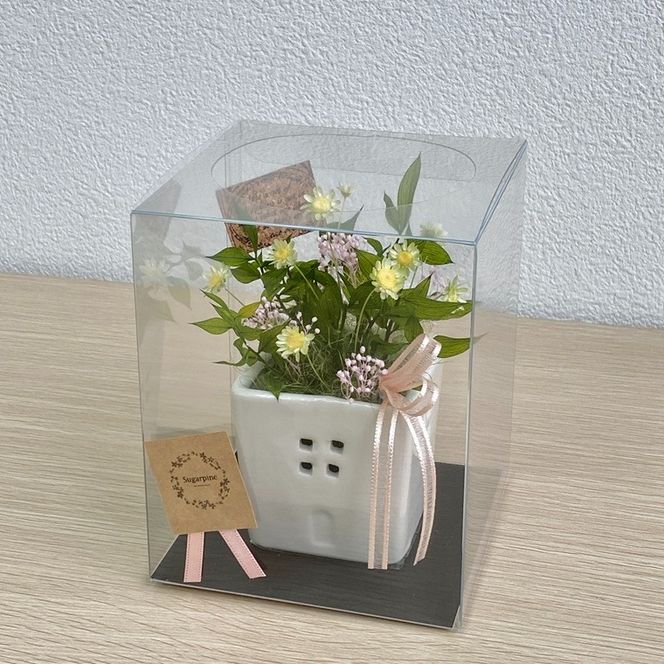 プリザーブドフラワー　ファム　ピンク　春日部市　シュガーパイン(AJ255)