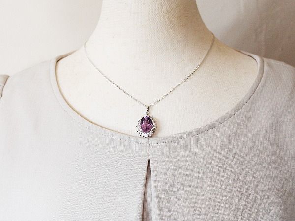 アメジスト ペンダント 6ct SV925 （16100）　BR-41