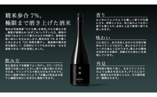 SAKENOVA 「 光醸 」 720mL 日本酒 酒 サケ サケアイ [DQ003ci]