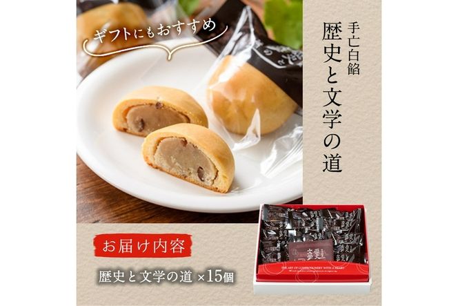 歴史と文学の道 (計15個)小豆 スイーツ スウィーツ 菓子 焼き菓子 和菓子 おやつ 詰め合わせ 個装 大分県 佐伯市【ER010】【(株)古川製菓】