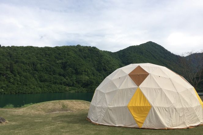 ドームテント／グランピング ドームテント（直径6～7ｍ、高さ3.5ｍ）テント オーダーメイド キャンプ グランピング アウトドア 防災 日本製