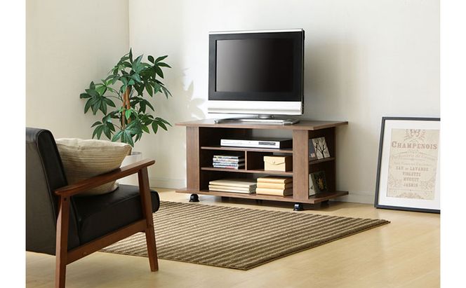 テレビ台 AVボードオープンタイプ OAB-100 ブラウン テレビ台 ローボード おしゃれ キャスター アイリスオーヤマ TV台 AVボード 北欧 テレビボード TVボード 新生活 一人暮らし シンプル かわいい オープンテレビ台 ローテレビ台 収納