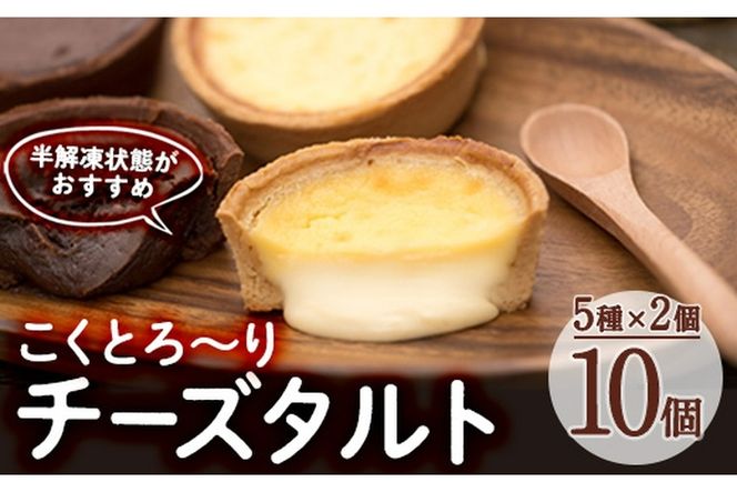 こくとろ～り チーズタルト (合計10個・5種各2個) チーズ スイーツ スウィーツ 菓子 焼き菓子 洋菓子 おやつ 詰め合わせ セット 個装 大分県 佐伯市【ER022】【(株)古川製菓】