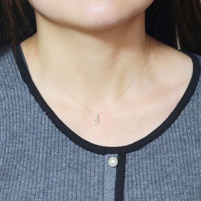 K10 0.12ct グラデーションダイヤモンドペンダント　BQ-206