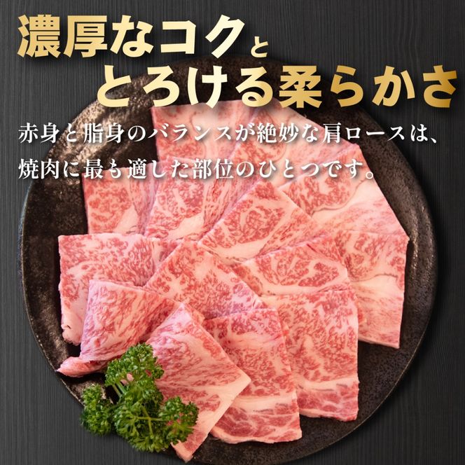 【モリモリ応援】Ａ4等級以上宮崎牛おためしモリモリ肩ロース 焼肉用 400g（宮崎牛 黒毛和牛 お肉 牛肉 ロース 赤身 焼肉）