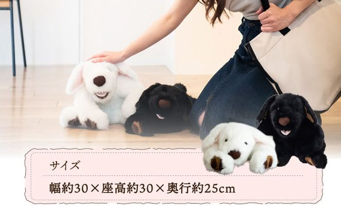 シロラン ＆ クロラン （ パトラン 2点セット ）犬 ぬいぐるみ 糸島市 / 科学工房未來 [AYI004]