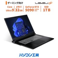 パソコン工房 4年間物損保証 18型ゲーミングノートPC Core Ultra 9/5090/No.345 322032_EE073