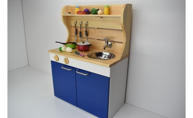 N6007_ままごとキッチンｗ５９０　青