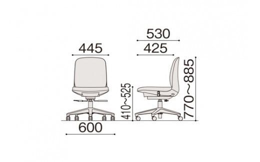 イトーキ『トルテＵ』5本脚 ナイロン双輪キャスタータイプ フレーム：エクリュベージュ（ KJ-340CF-H9F6F）【EI030W1】