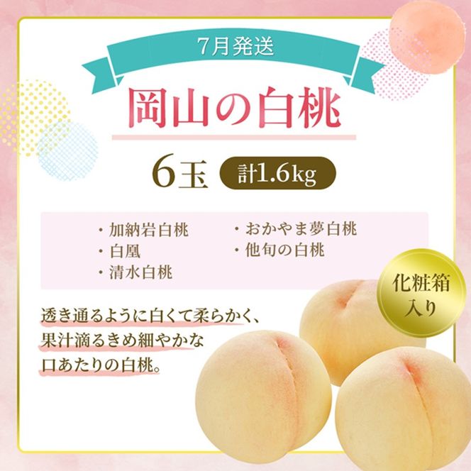 桃 定期便 2026年 先行予約 岡山 の 桃 食べ比べ 3回コース もも モモ 岡山県産 国産 フルーツ 果物 ギフト 食べ物 食品 デザート 食後 果汁 きめ細やか やわらかい 岡山の果物 