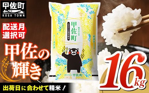 [先行受付]新米 令和7年産『甲佐の輝き』精米16kg(5kg×2袋、6kg×1袋)[2025年11月より配送月選択可!] - 国産 白米 精米 お米 ブレンド米 複数原料米 訳あり 厳選 マイスター 生活応援 ひのひかり 森のくまさん おすすめ 熊本県 甲佐町[価格改定ZN]