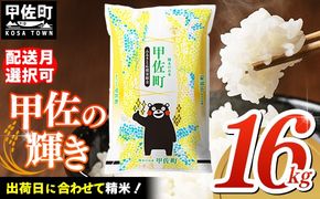 令和7年産『甲佐の輝き』精米16kg（5kg×2袋、6kg×1袋）【2026年1月より配送月選択可！】 - 国産 白米 精米 お米 ブレンド米 複数原料米 訳あり 厳選 マイスター 生活応援 ひのひかり 森のくまさん おすすめ 熊本県 甲佐町【価格改定ZN】