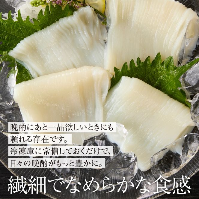 【道水】お刺身いかそうめん（業務用）約550g　いか耳塩辛110g付き_HD108-021