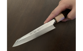切付型ペティ包丁鏡面150ミリ銀３鋼　包丁 日本製 ペティナイフ ステンレス 刃渡り15cm 150mm 料理 高級 本格的 コンパクト 【田所刃物株式会社】 [BQAS009]