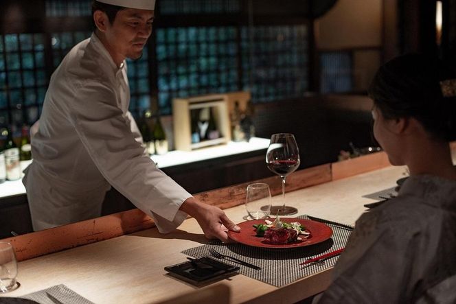 【高台寺-極 kiwami】ディナーペア食事券 プレミアムメニュー | 京都 東山 人気リゾート 食事券［ アカガネリゾート フレンチ ディナー コース料理 フルコース 食事券 2人 美食 グルメ 人気 おすすめ 記念 お祝い 旅行 観光 食事 ふるさと納税 ］ 261009_A-LS003