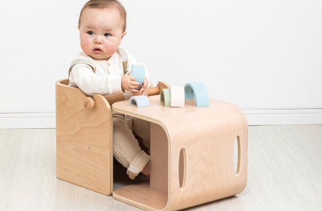 HOPPL（ホップル）【アウトレット品】　コロコロベビーチェア（グリーン）